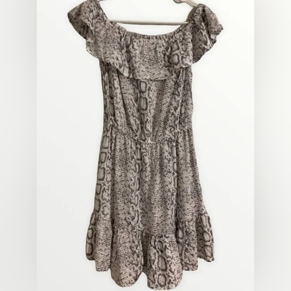 Blue Island Animal Print Dress